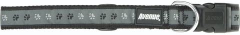 Nylon Collar Sweet Feet Black 25mm 45 - 65cm