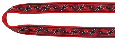 Nylon Leash/Comfort Handle Ninja Red 10mm 1.2mtr