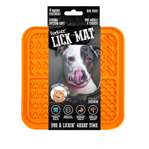 Furkidz Lik-Mats for Cats & Dogs Orange