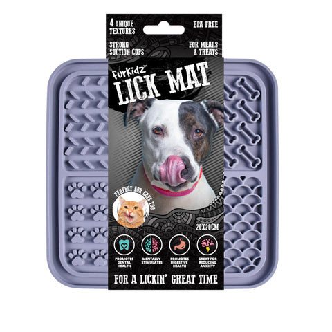 Furkidz Lik-Mats for Cats & Dogs Dark Grey