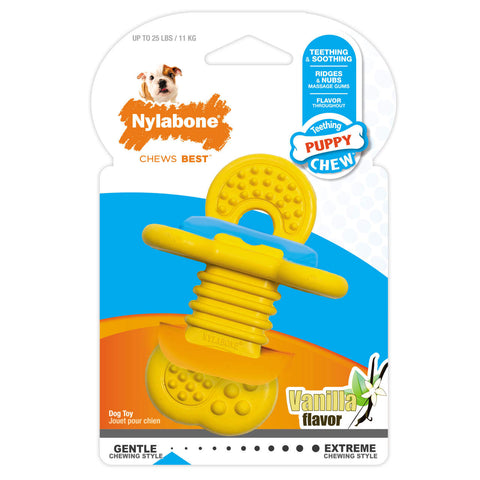 Nylabone Puppy - Rubber Teether (Vanilla)
