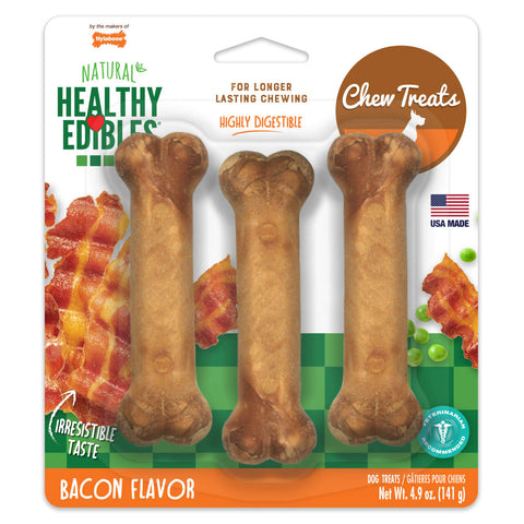 Nylabone Healthy Edibles Bacon 3 Pack 149gm