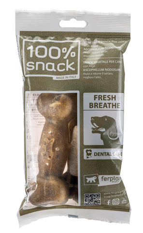 100% Snack Bone Fresh Breath Large 2 Pack
