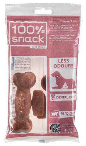 100% Snack Bone Less Odours Medium 3 Pack