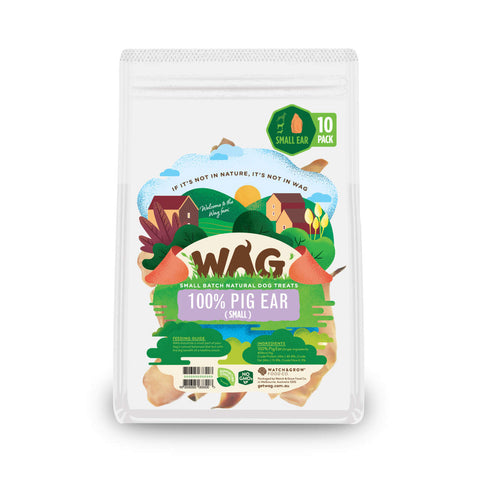 WAG Pigs Ear Small 10 Pack