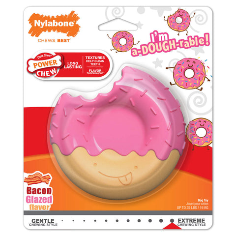 Nylabone Power Chew Glazed Donut Bacon Wolf