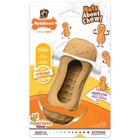 Nylabone Power Chew Peanut Treat Toy Peanut Butter Wolf