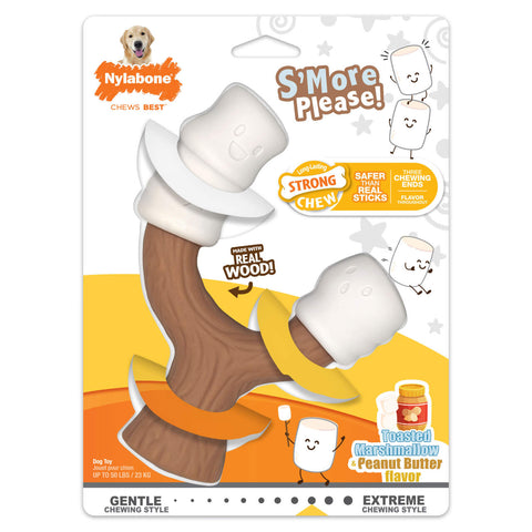 Nylabone Power Chew Toasted Marshmallow on Stick Peanut Butter Souper