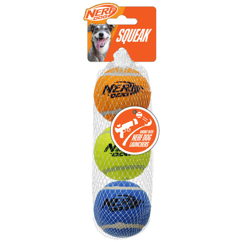 Nerf Balls for Blasters 3 x 6.5cm Blue/Yellow/Orange