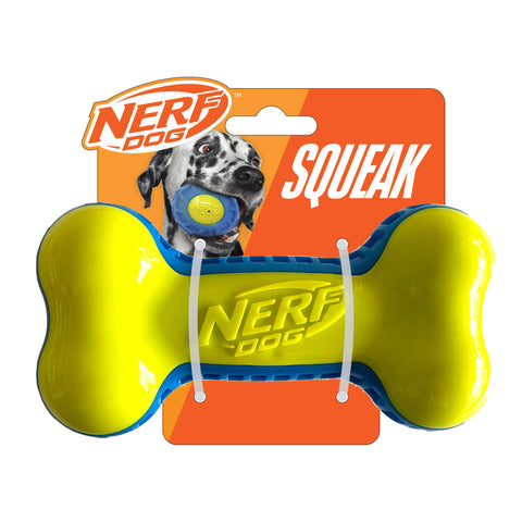 Nerf EXO/TPR Squeak Bone Blue/Green 18cm
