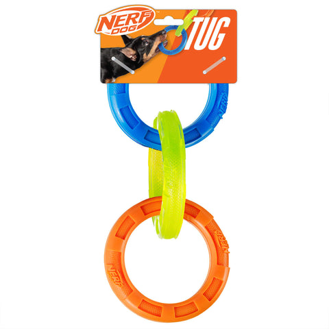 Nerf 3 Ring TPR Tugg Blue/Yellow/Orange 27cm