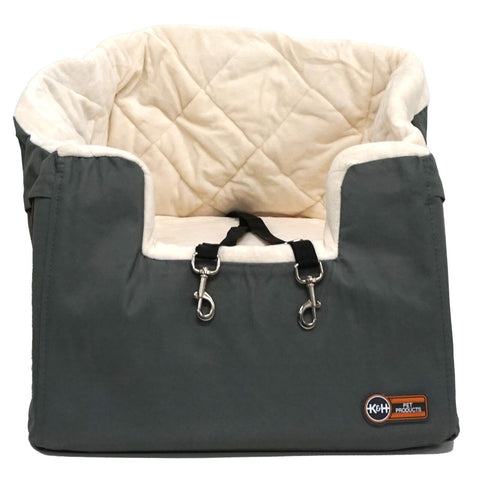 K & H Bucket Booster Pet Seat for Cars Small Grey