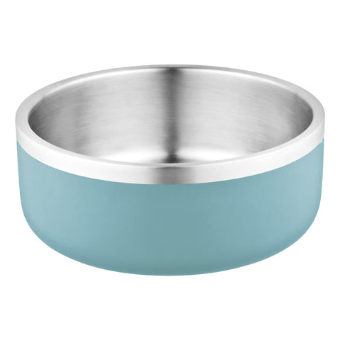 Furkidz Double Wall w/Silver Band Bowl 20cm 2460ml