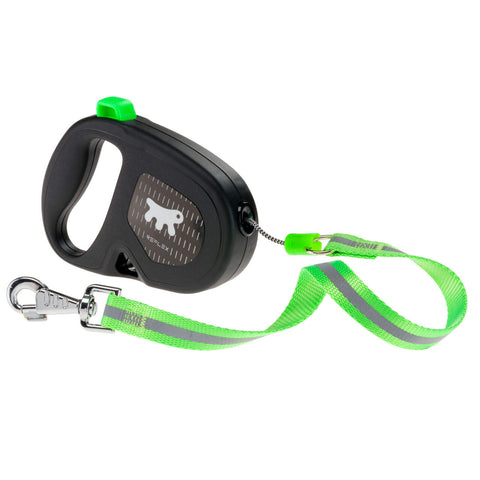 Flippy Reflex Retractable Cord Leash Large Acid Green 5mtr