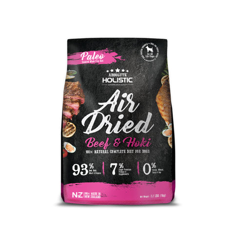 Absolute Holistic Air Dried Dog Food Beef & Hoki 1kg Bag
