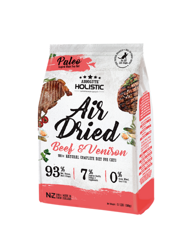 Absolute Holistic Air Dried Cat Food Beef & Venison - 500gm
