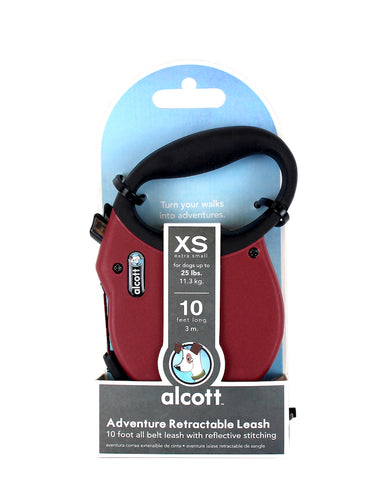 Alcott Adventure Retractable Leash Red