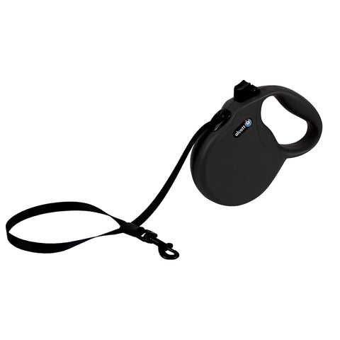 Alcott Wanderer Retractable Leash Black