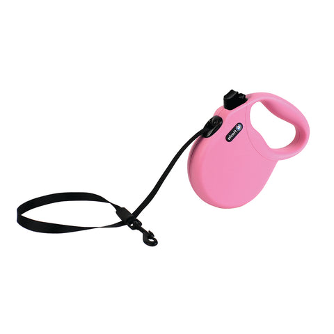 Alcott Wanderer Retractable Leash Pink