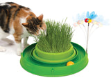 Catit Play 3 in 1 Circuit Ball Toy with Cat Grass Pad