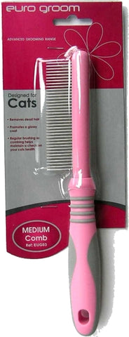 Euro Groom Cat Comb Medium - 37 Teeth