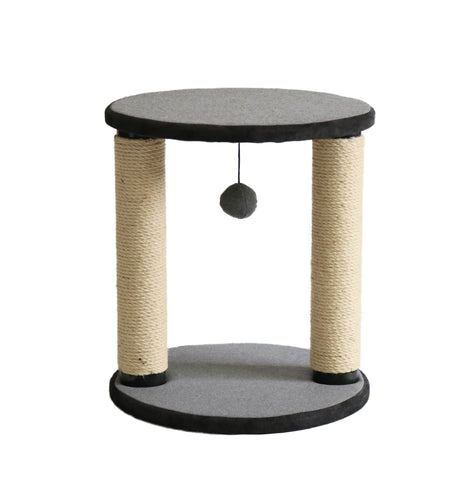 Furkidz Click Fit Twin Post w/Platform & Play Toy 40 x 40 x 43cm