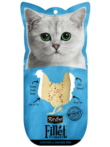 Kit Cat Fillet Fresh Chicken & Smoked Fish - 30gm