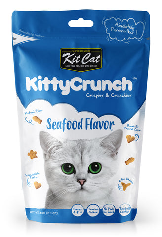 Kit Cat Kitty Crunch Treat Seafood - 60gm