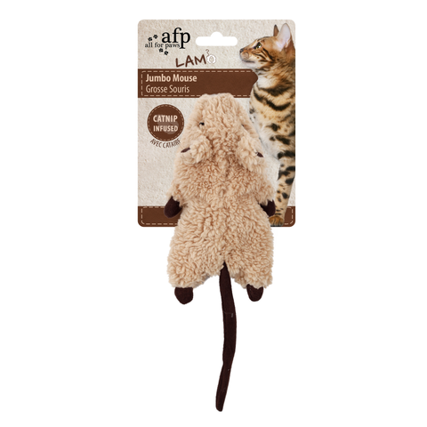 LAM CAT Jumbo Crinkle Catnip Rodent  19 x 9cm