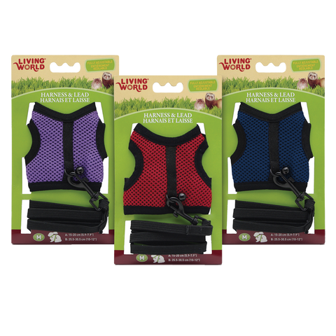 Living World Small Animal Harness & Lead Medium