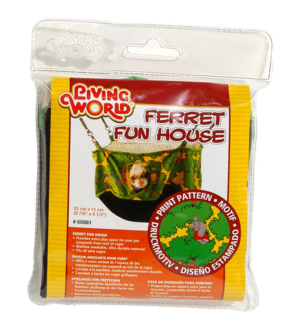 Living World Ferret Fun House Green 25cm