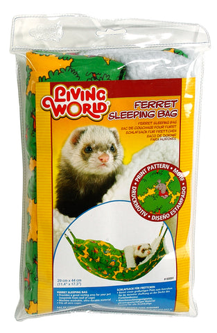 Living World Ferret Sleeping Bag Green 29 x 44cm