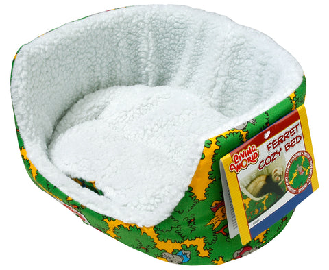 Living World Ferret Cozy Bed Green 30 x 25 x 14cm