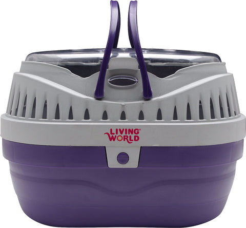 Living World Small Animal Carrier Small Purple / Grey