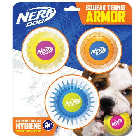 Nerf Twin Armour Ball Set 3 Pack Yellow/Pink Orange/Blue & Blue/Green