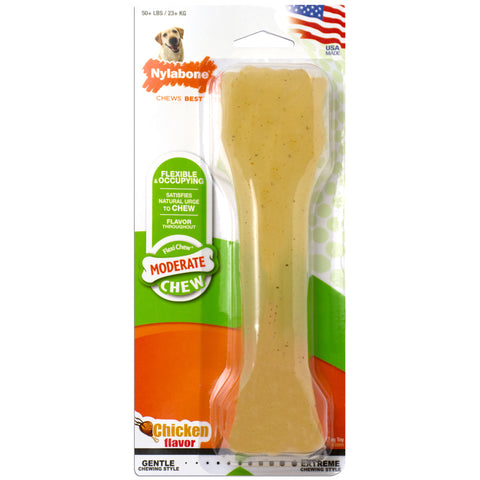 Nylabone FlexiChew Chicken Bone on Card - Souper