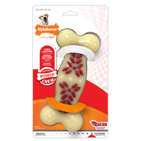Nylabone Power Chew Action Ridges Bacon - Souper