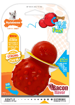 Nylabone Stuffable Cone Bacon - Regular