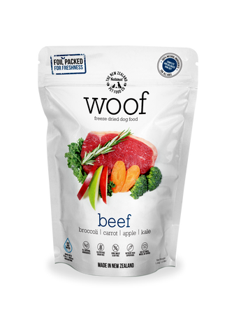 Woof Freeze Dried Dog Food Beef - 1.2kg