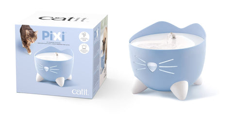 Pixi Cat Fountain Light Blue