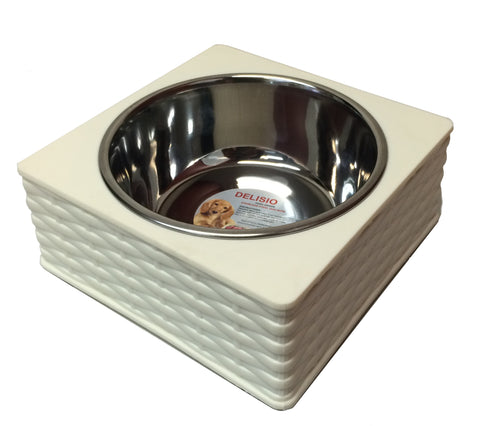 Stainless Steel Bamboo Enclosed Bowl - Single Beige
