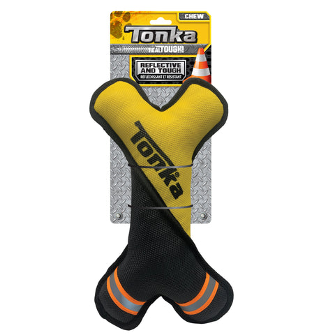 Tonka Tuff Poly Filled Twist Bone Yellow/Black 35cm
