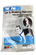 Dog Car Harness Set Xlarge - Black