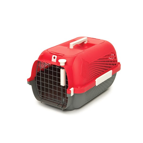 Catit Voyageur Carrier - Cherry Red / Dark Grey