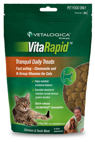 VitaRapid Tranquil Treats for Cats 100gm