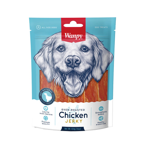 Wanpy Dry Chicken Jerky - 454gm