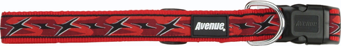 Nylon Collar Ninja Red 16mm 30 - 45cm