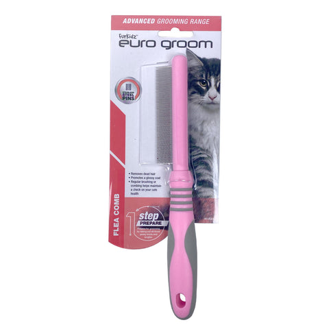 Euro Groom Cat Flea Comb - 90 Teeth