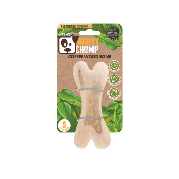 Mighty Chomp Coffee Wood Bone Small 14 x 5.5cm