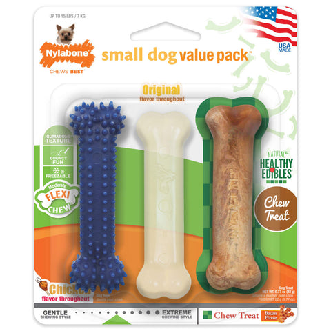 Nylabone Small DogValue Pack Long Lasting Formula